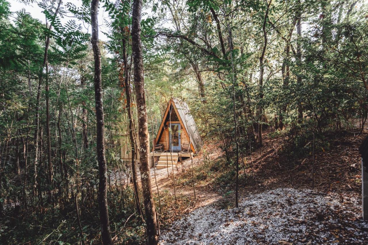 Blue Brambler Glamping A-Frame Apartman Rockbridge Kültér fotó