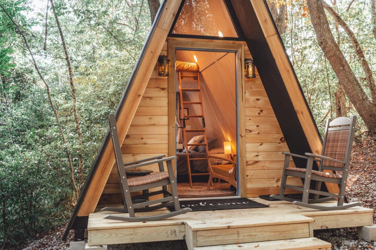 Blue Brambler Glamping A-Frame Apartman Rockbridge Kültér fotó